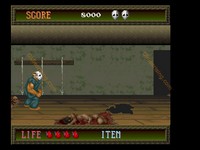 une photo d'Ã©cran de Splatterhouse sur FM TOWNS Marty